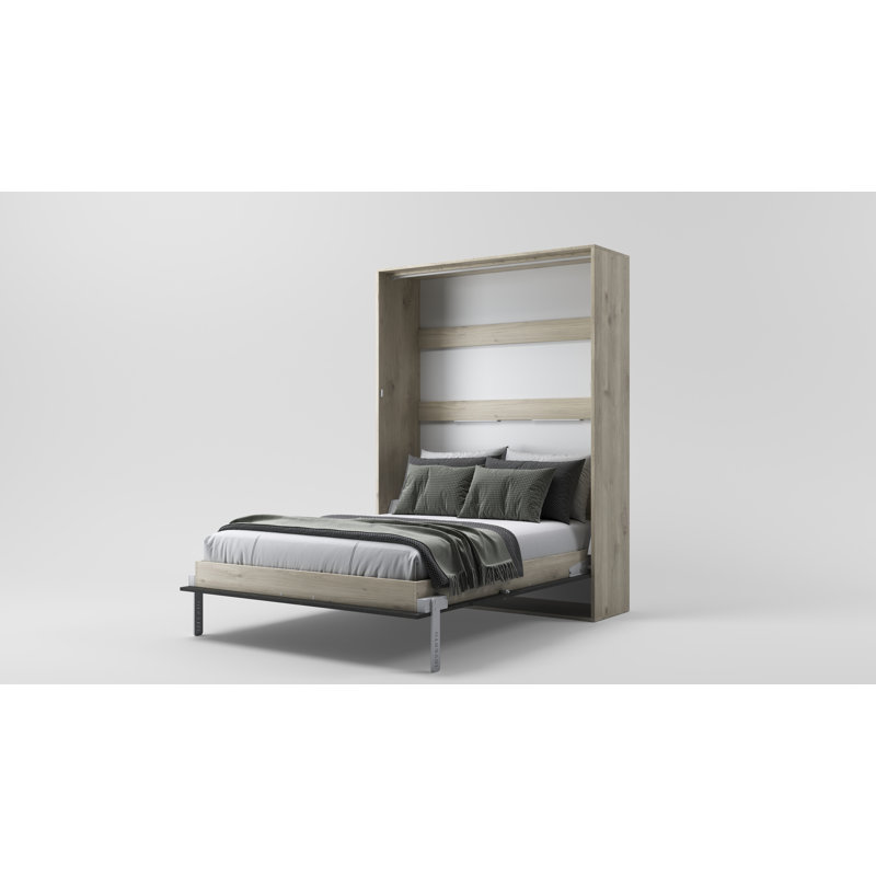 Rechell Murphy Bed, Kharkiv Oak/Sophisticated Grey Rock, European Double (140 x 200cm)