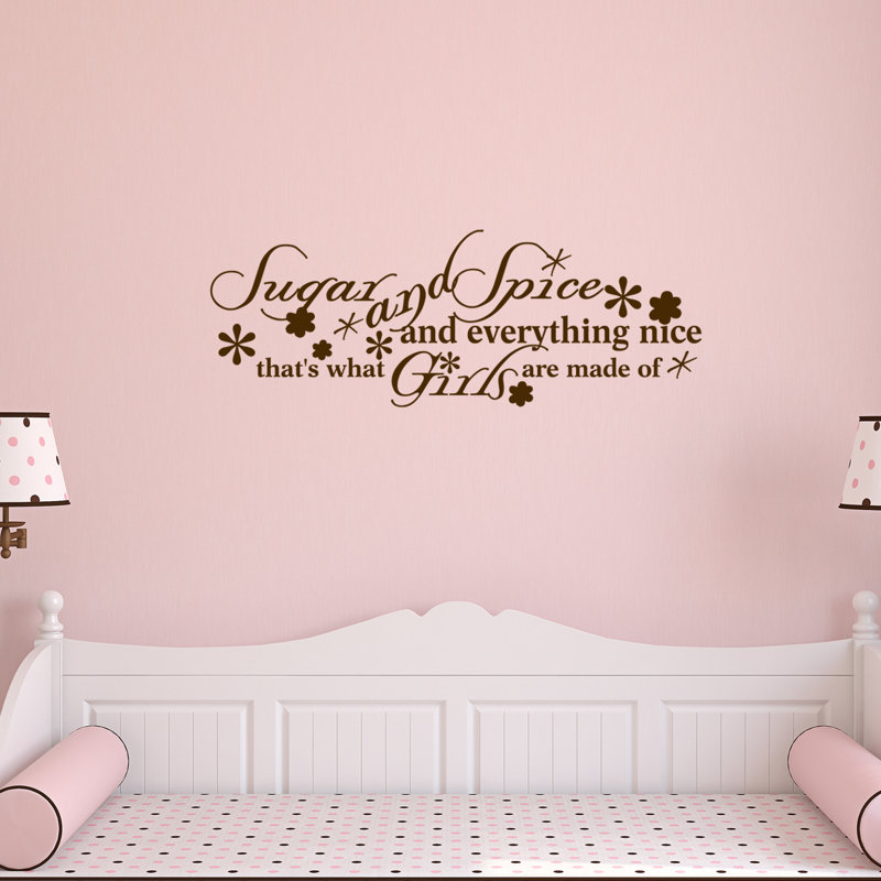 Text & Numbers Non-Wall Damaging Wall Decal, Chocolate Brown
