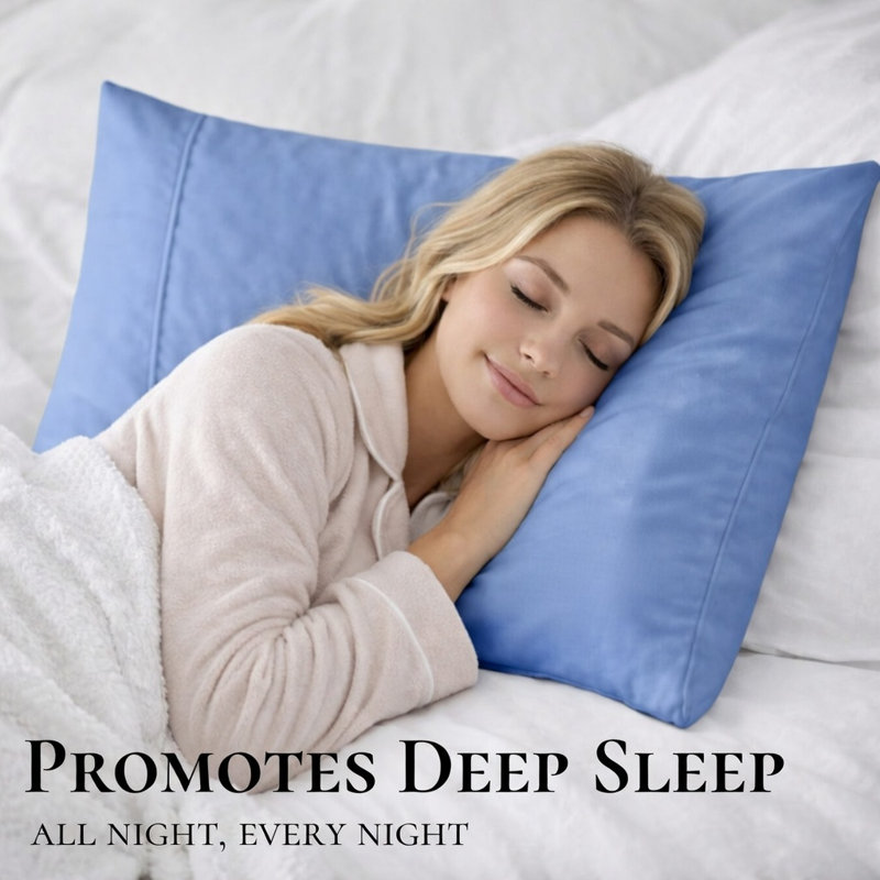 Cooling Bamboo Pillowcases, Set of 2 – Ultra Soft & Breathable, Queen, Violet
