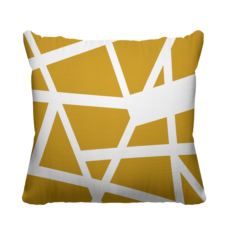 Coussin Townsend, L 17 po x H 17 po, Jaune