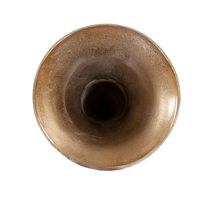 Golden Ore Oversized Fluted Vase