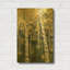  «Birch Treeline III» par Jade Reynolds, art mural en métal doré, 16 po x 24 po-131264226