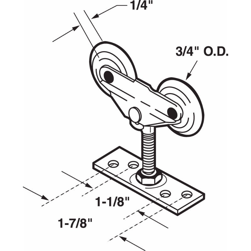 Rouleau de porte de poche Prime-Line