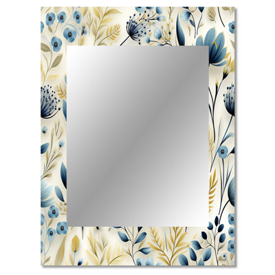 Natural Plant Fusion - Plants Wall Mirror, Botanical, Nature, Floral Decorative Mirror, Printed Metal Art