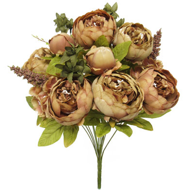 Fabric Peony Arrangement