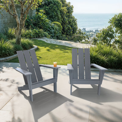 LuXeo Arcadia HDPE Outdoor Adirondack Chair