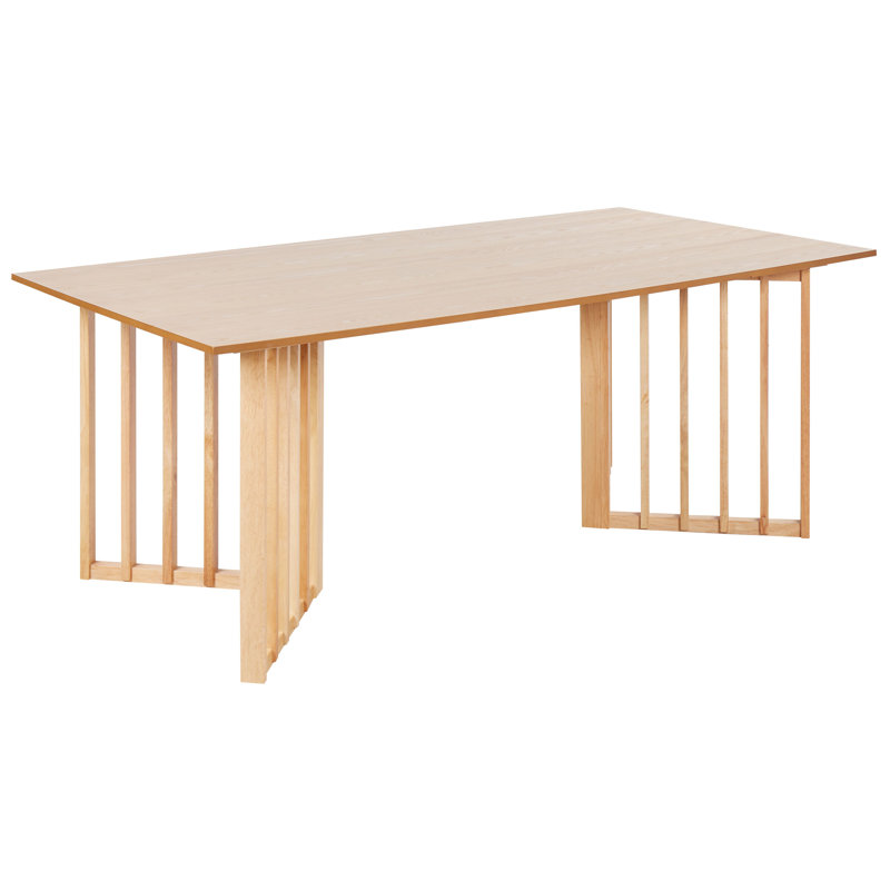Anicia Solid Wood Base Dining Table