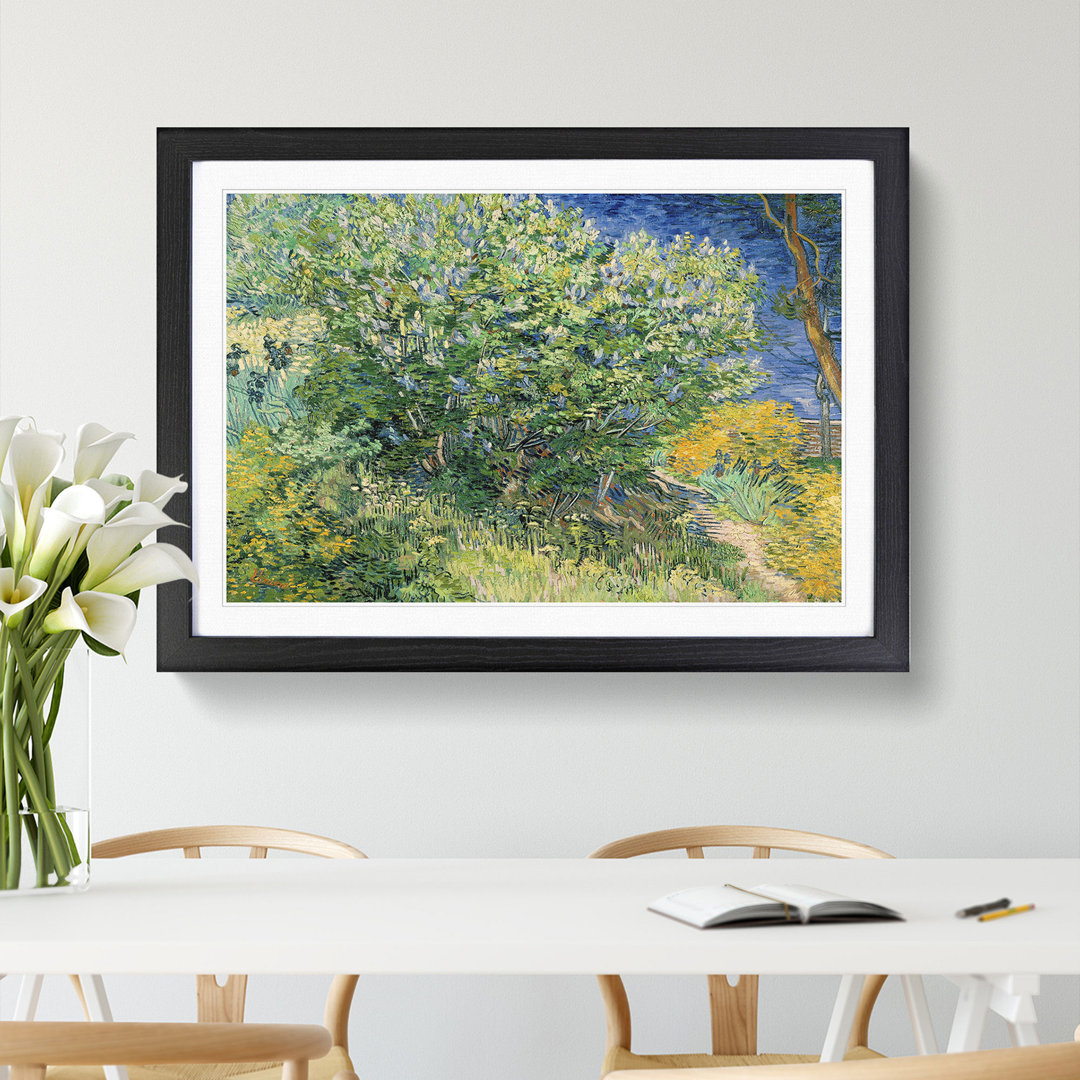 Lilac Bush by Vincent Van Gogh - Picture Frame Painting