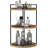Three-Layer Corner Bathroom Storage Rack, Suitable For Storage Countertops, Dressing Tables, Kitchen, Bathroom, And Wooden Dressing Table Storage Rack (Country Brown)-1420737000