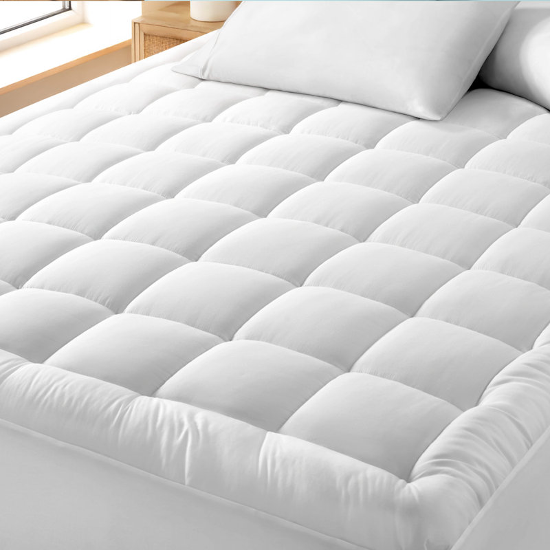 Cotton Top Mattress Pad, Queen, White