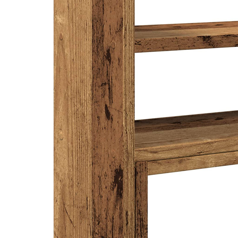 Shantee Manufactured Wood Desk Organiser, Old Wood