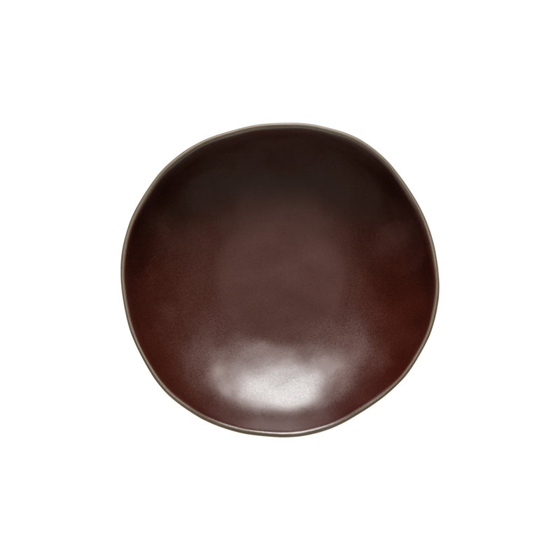 Stacked Organic Stoneware Pasta Dish, Port
