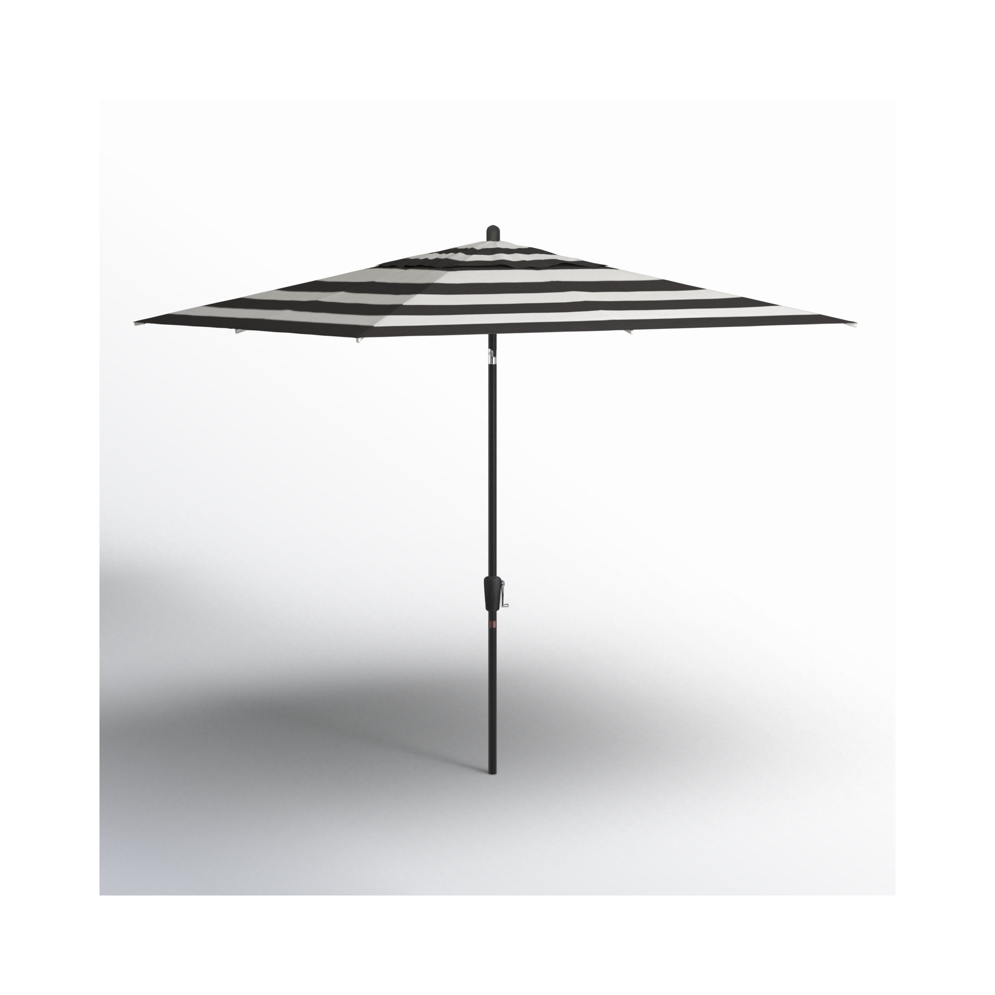 Natalie 103'' Outdoor Umbrella, Black Sapphire, Black Stripe Sunbrella®
