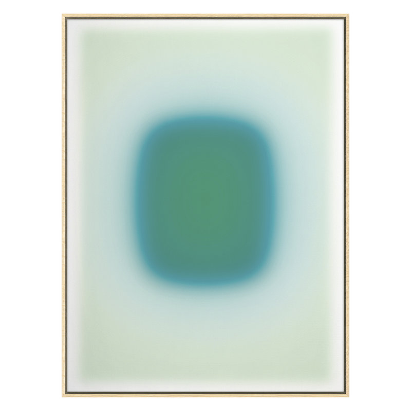 Blur Continuum 9 Print by Renee Stramel, Maple Framed, 45" H x 34" W x 1.88" D