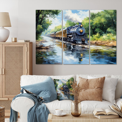 Nimmons - train, reproduction d'art sur toile