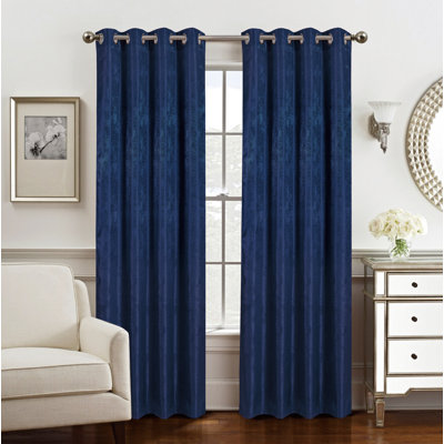 Triena Two Tone Woven Light Filtering Window Curtain Panel