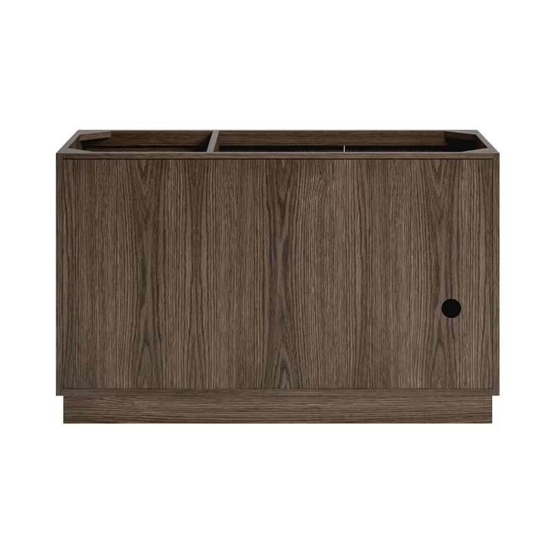 TileBar Studio Vanities Orville Espresso Oak Vanity with Carrara Marble Top, 48" W