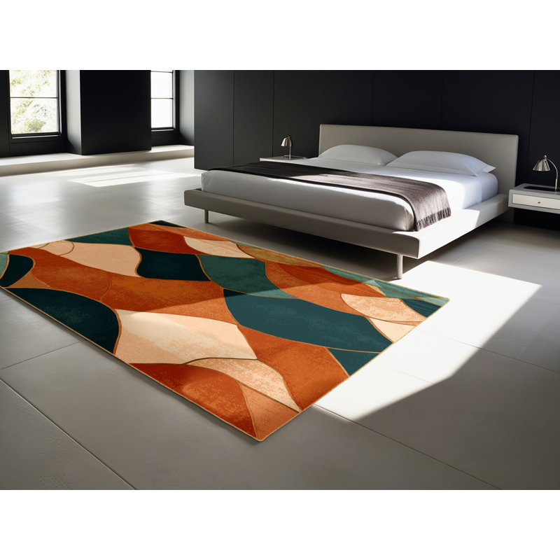 Crimson Canyon Rug, Rectangle 5' x 8'