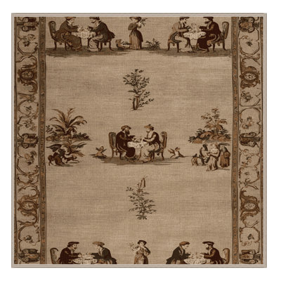 Tapis beige français lavable à la machine