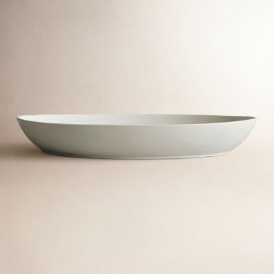 Ceramic Low Oval Serving Bowl