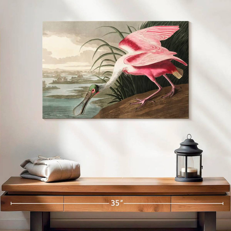 Brampt Roseate Spoonbill, 16" H x 24" W