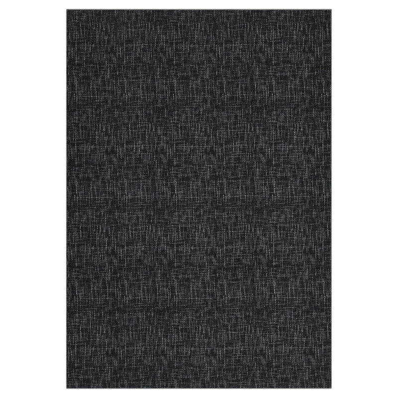 10x13 Textured Rug for K-ids Room Machine Washable Area Rugs Modern Solid Color Living Room Rug Non Slip Backing Stain Resistant Non Shedding Carpet for Bedroom Dining Room Black