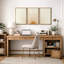"Bright Orange Boho Sun Burst Artwork, Mid-Century Modern Organic Minimalist Wall Walls", reproduction d'art numérique sur toile encadrée, 3 pièces-72966388-72966391