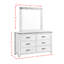 Commode double 6 tiroirs avec miroir Serena