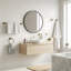 Ensemble de quincaillerie de salle de bain pour salle de bain, ensemble de barre à serviettes 6 pièces en aluminium brossé doré Thumin Space-134447489