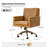 Oracle Transitional Faux Leather 360° Swivel Tilting Office Chair with Nailhead Trim-603445861