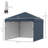 Outsunny 10' X 10' Pop Up Canopy Tent With 3 Sidewalls-114930267