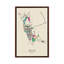 Jeddah, Saudi Arabia Map by Ayse Deniz Akerman - Floater Frame Print on Canvas-1963094803-1963094802