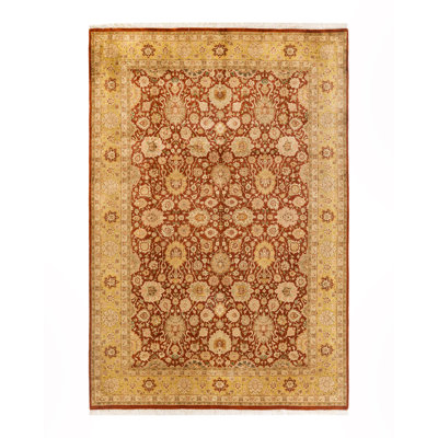 Classic One-of-a-Kind 6' 3" X 9' 2" Hand Knotted Area Rug