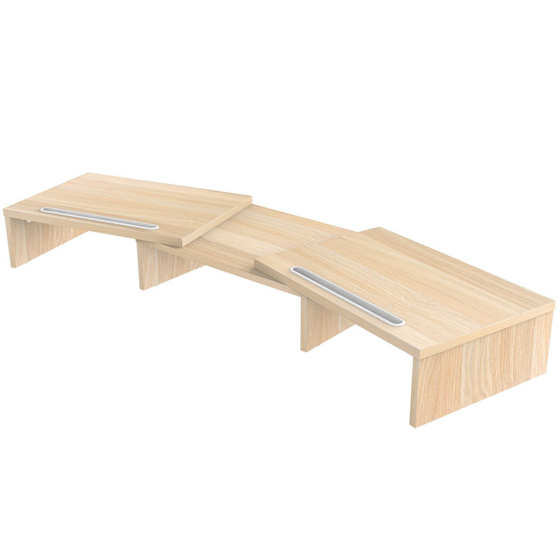 Adlyn Engineered Wood Monitor Stand, Yellow