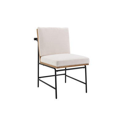Chantille Upholstered Counter Stool with Metal Frame