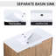 Meuble-lavabo 48 po, lavabo et armoire d'appoint 48 po, meuble-lavabo avec rangement en résine et contreplaqué-372762246