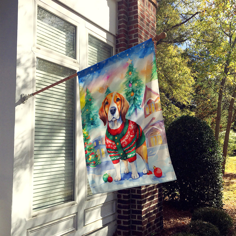 Double Sided Polyester Christmas, 40'' H x 28'' W