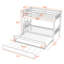 Lit superposé simple au-dessus d'un lit simple en bois avec lit gigogne convertible-669047274