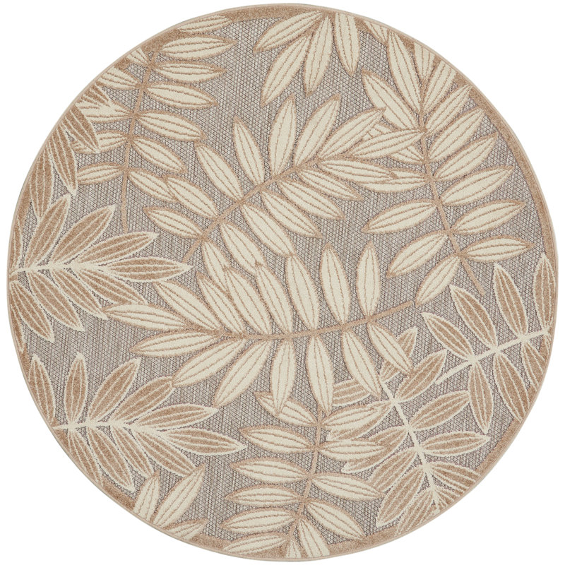 Floral Area Rug, Round 239cm