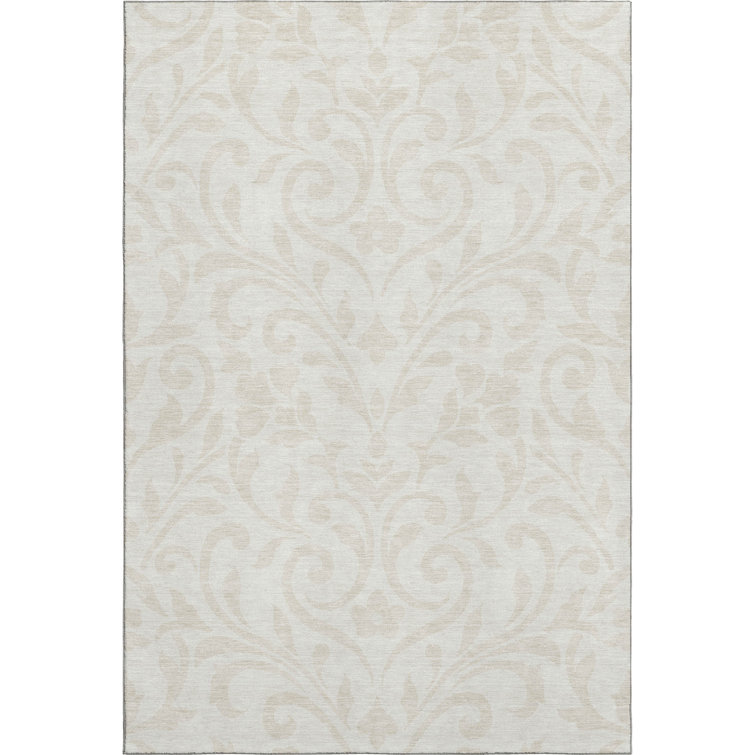 Premium Machine Washable Prisco Ivory Rug