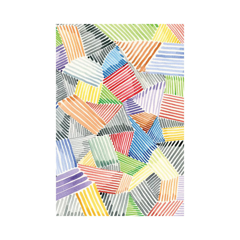 Crosshatch Quilt II by Nikki Galapon - Wrapped Canvas Print, 20.32 cm H x 30.48 cm W