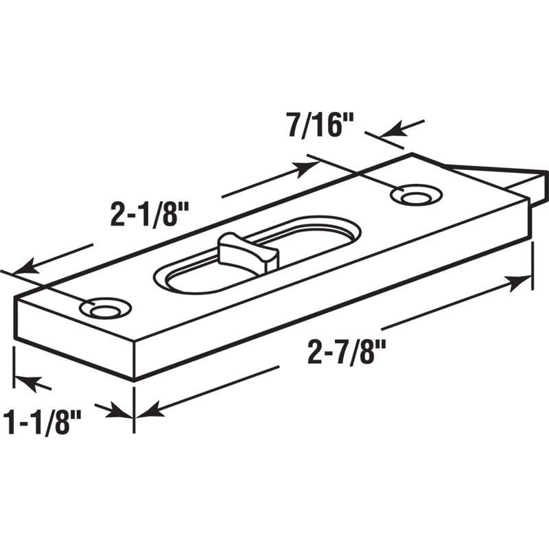Prime-Line White Plastic Tilt Latch (1 Pair)
