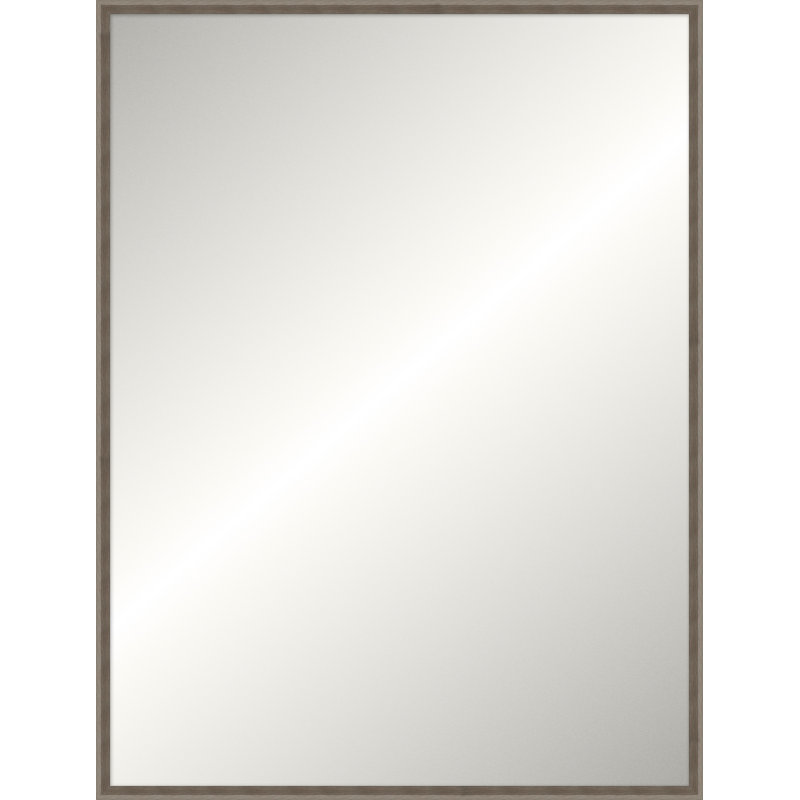 Charcoal Ridgeline Mirror, Rectangle 49.5" x 37.5", Non-Beveled