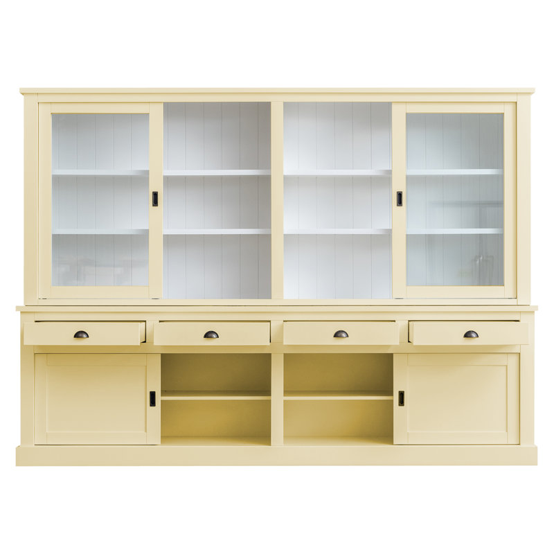 Butler 300 cm W Display Cabinet, Light Ivory