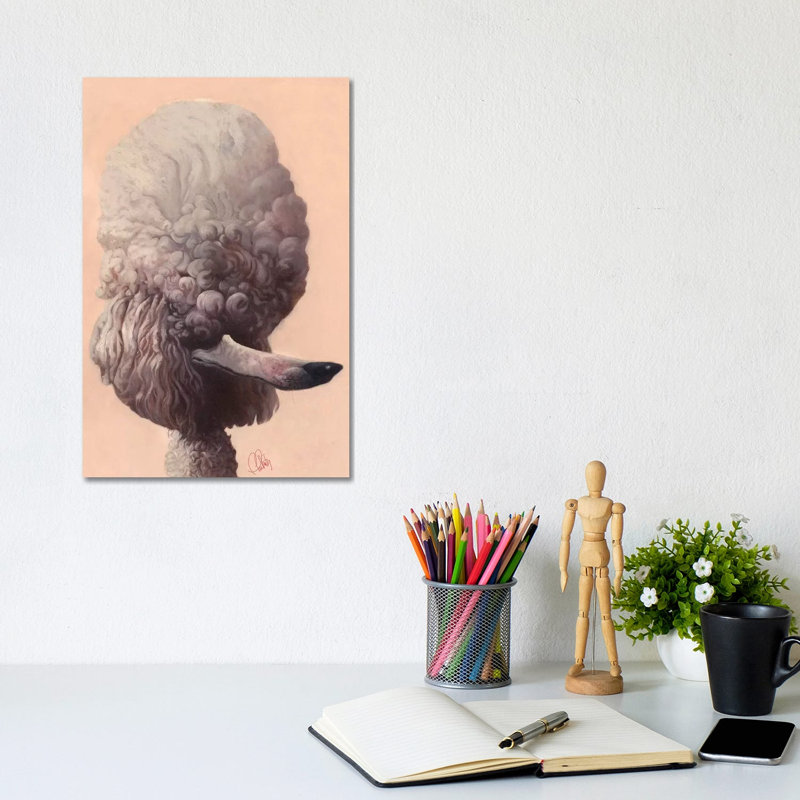 Poodle by Thomas Fluharty - Wrapped Canvas Gallery-Wrapped Canvas Giclée, 20.32 cm H x 30.48 cm W
