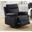 Fauteuils inclinables, fauteuil inclinable manuel moderne en similicuir | Noir