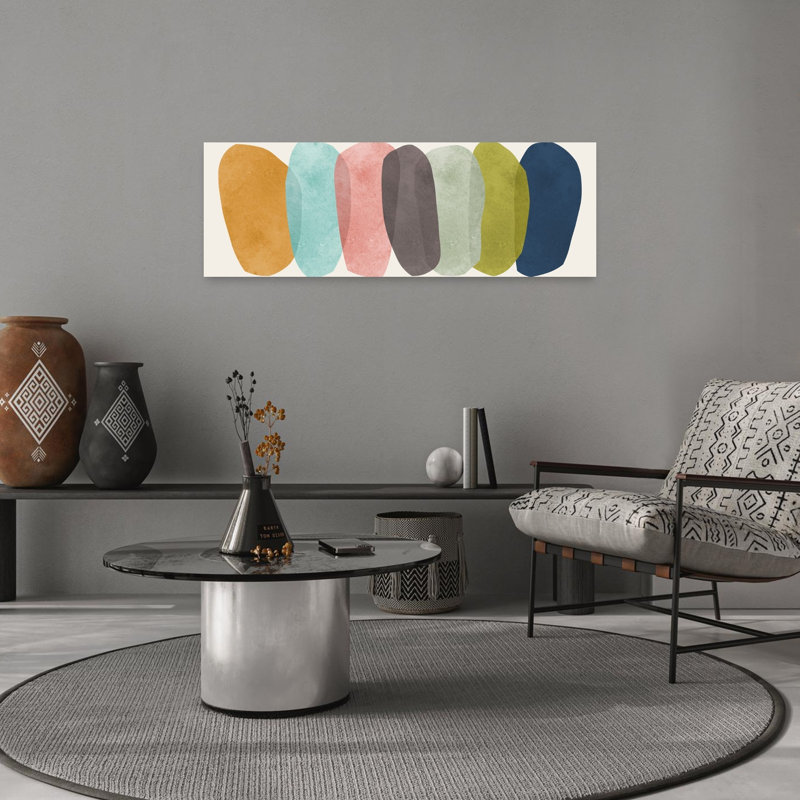 Art mural contemporain abstrait abstrait, H 12 po x l 36 po