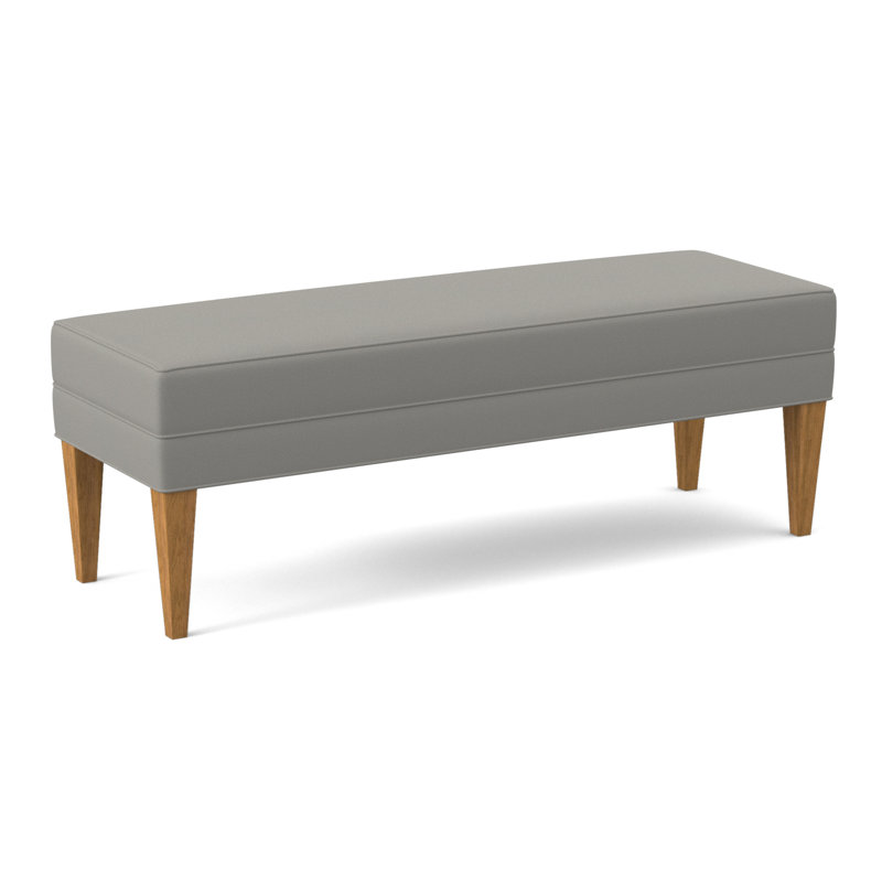 Livery Upholstered Bench, Amber, Fizz Ivory