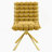 Set Of 2 Yellow Velvet Dining Chairs With Gold Legs, Modern Tufted Accent Chairs For Dining Room & Kitchen-1683846335-1683846332