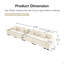 Canapé modulaire surdimensionné de 170 po Cloud-1034679756
